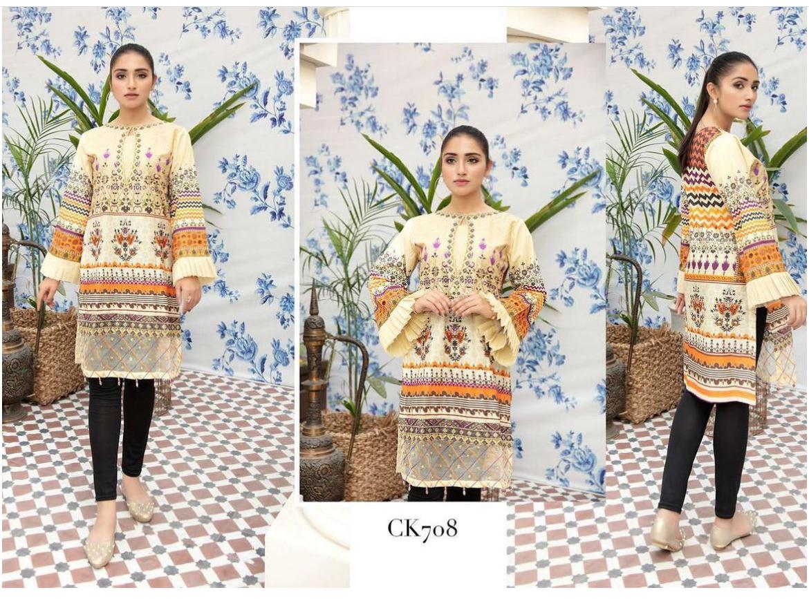 Ready to Wear Kurta Embroidered Casual Embellished Tops Kaftan style