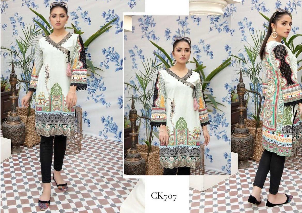 Ready to Wear Kurta Embroidered Casual Tops Kaftan style