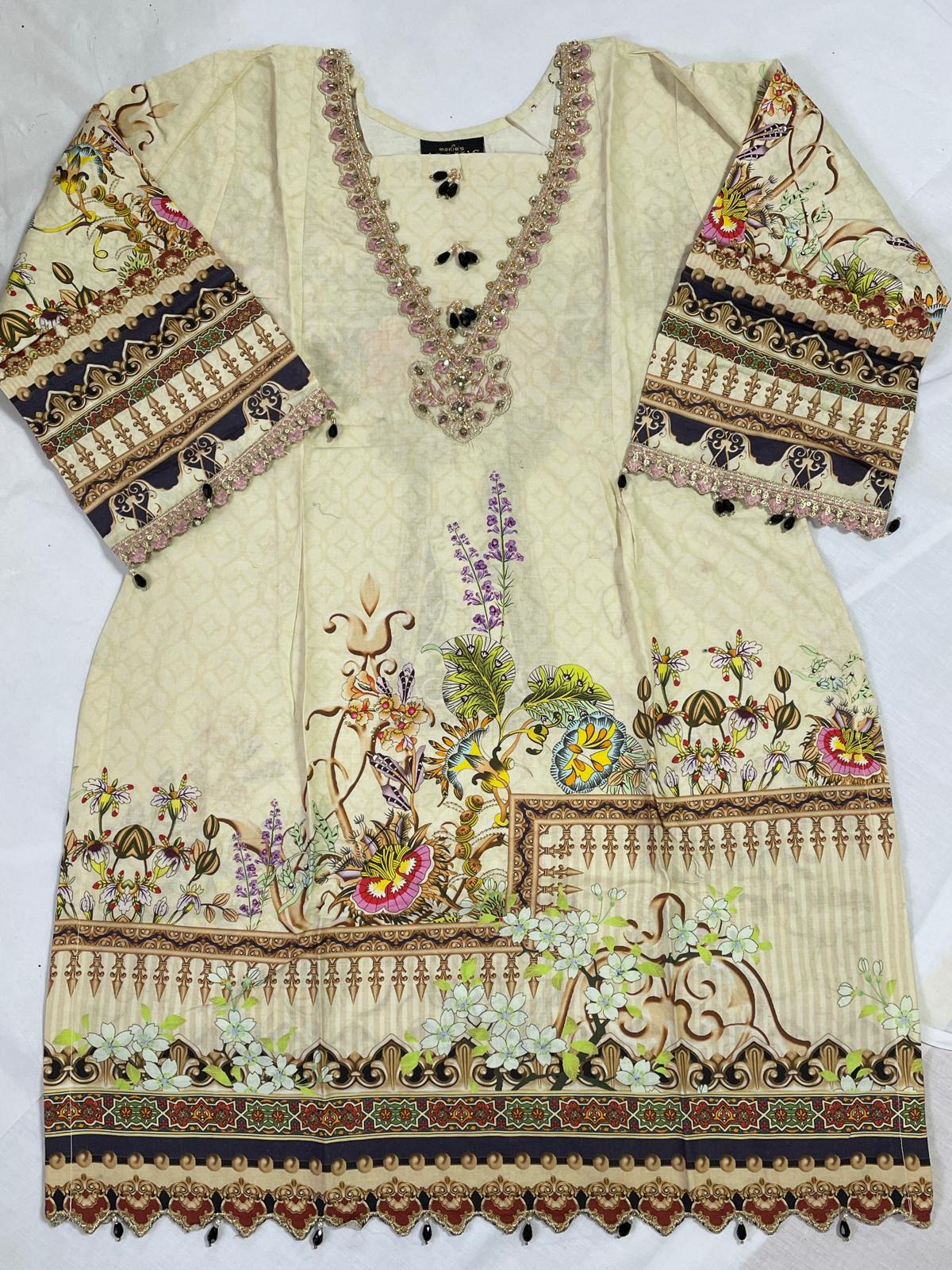 Ready to Wear Kurta Embroidered Casual Summer Tops Kaftan style