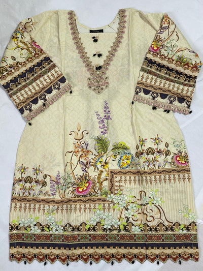 Ready to Wear Kurta Embroidered Casual Summer Tops Kaftan style