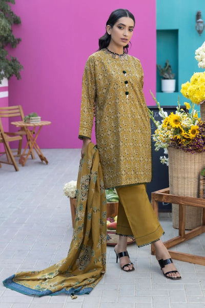Khaadi-Lawn-suit-in-mustard