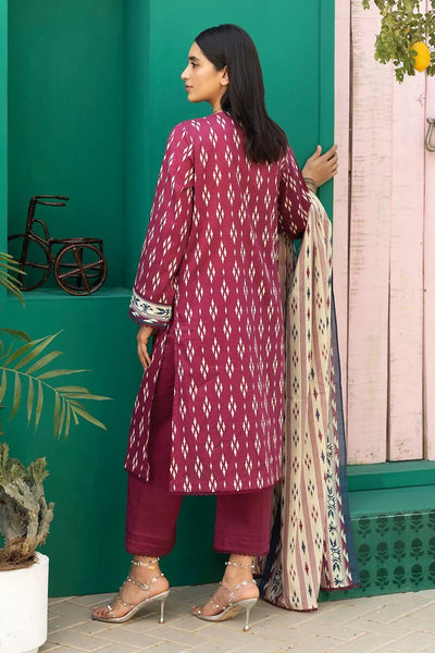 Khaadi-Lawn-suit-in-deep-pink