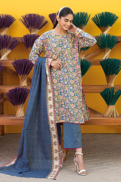Khaadi-Lawn-suit-in-blue