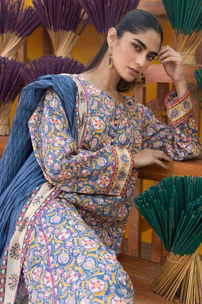 Khaadi-Lawn-suit-in-blue