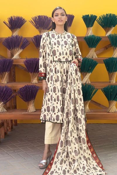 Khaadi-Lawn-suit-in-cream