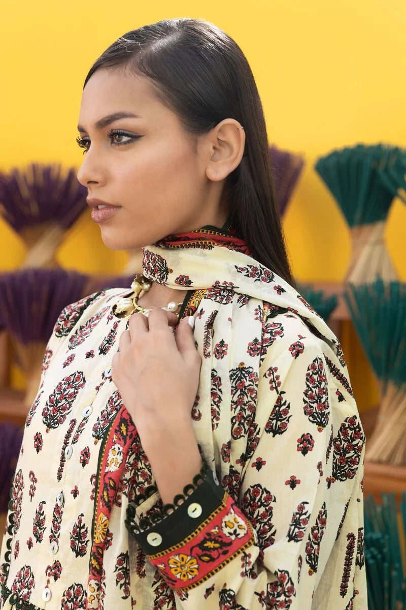 Khaadi-Lawn-suit-in-cream