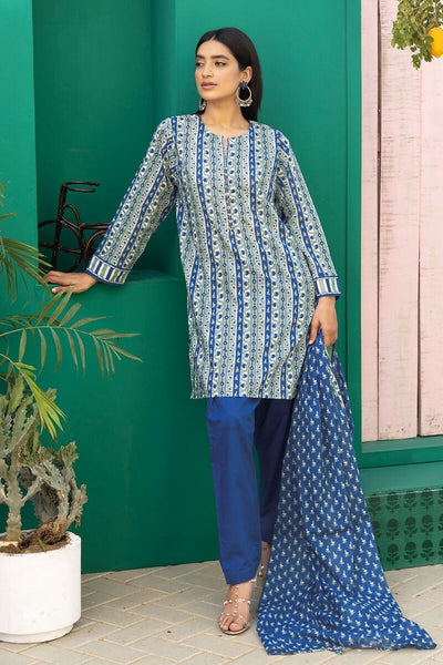 Khaadi-Lawn-suit-in-blue