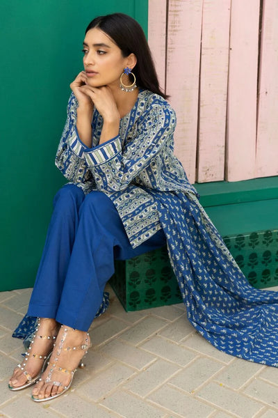 Khaadi-Lawn-suit-in-blue