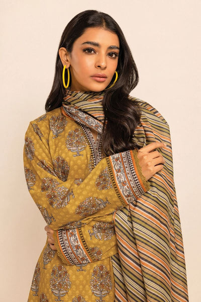 Khaadi-Lawn-suit-in-yellow