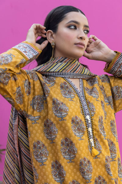 Khaadi-Lawn-suit-in-yellow