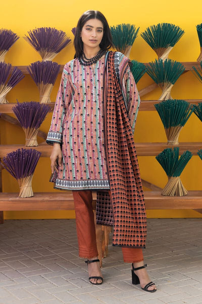 Khaadi-Lawn-suit-in-rust