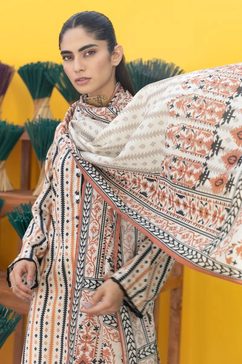 Khaadi-Lawn-suit-in-beige