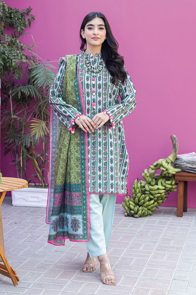 Khaadi-Lawn-suit-in-turquoise