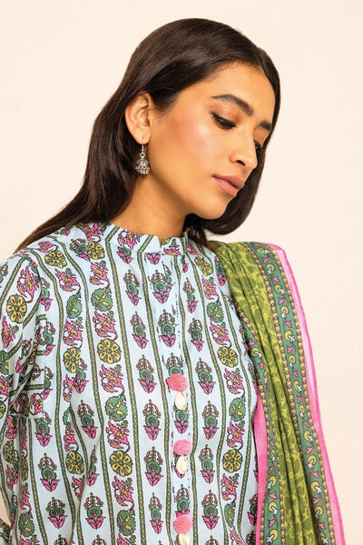 Khaadi-Lawn-suit-in-turquoise