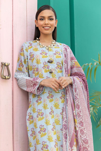 Khaadi-Lawn-suit-in-light-blue