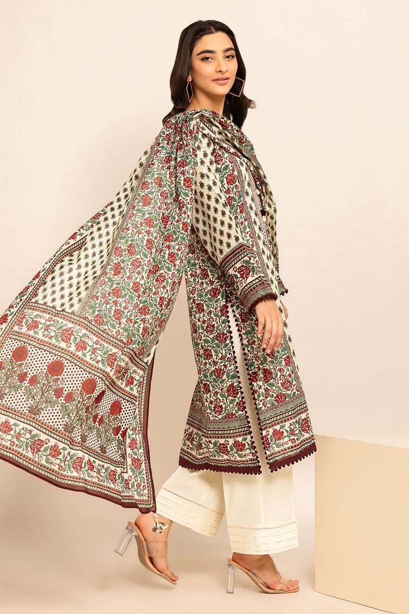 Khaadi-Lawn-suit-in-beige