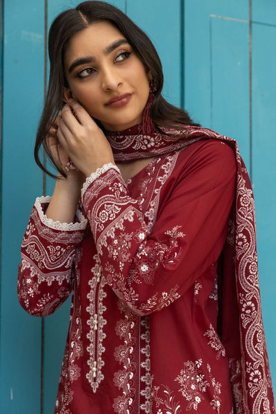 Khaadi-Lawn-suit-in-red