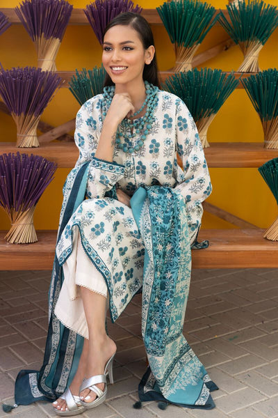 Khaadi-Lawn-suit-in-teal