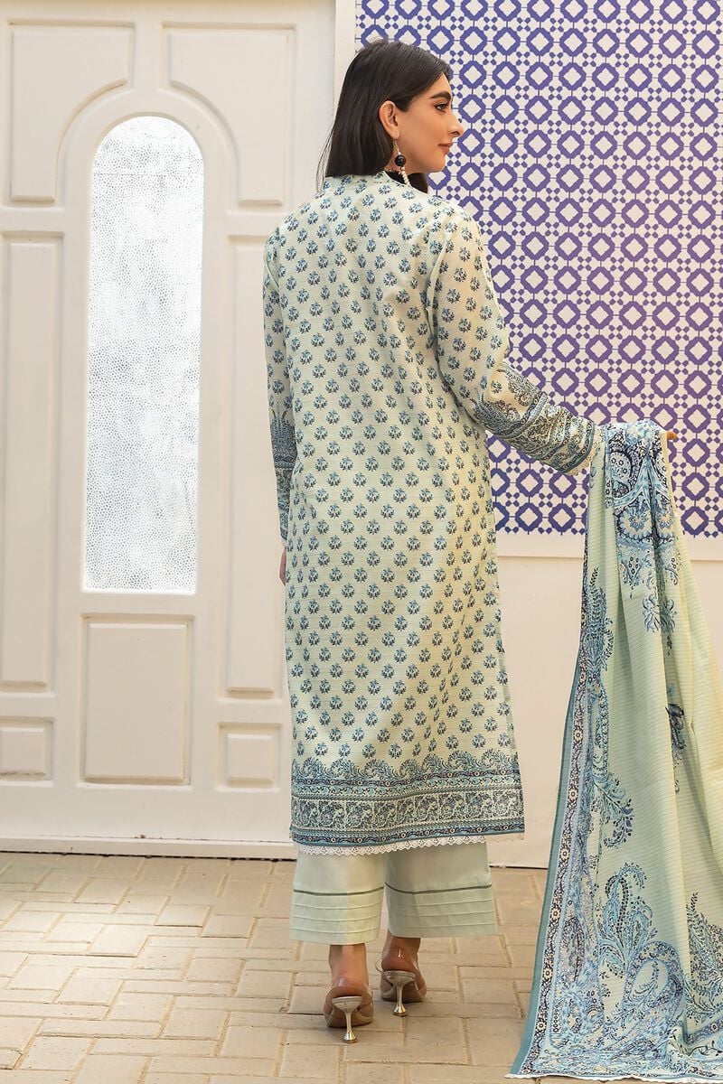 Khaadi-Lawn-suit-in-light-green
