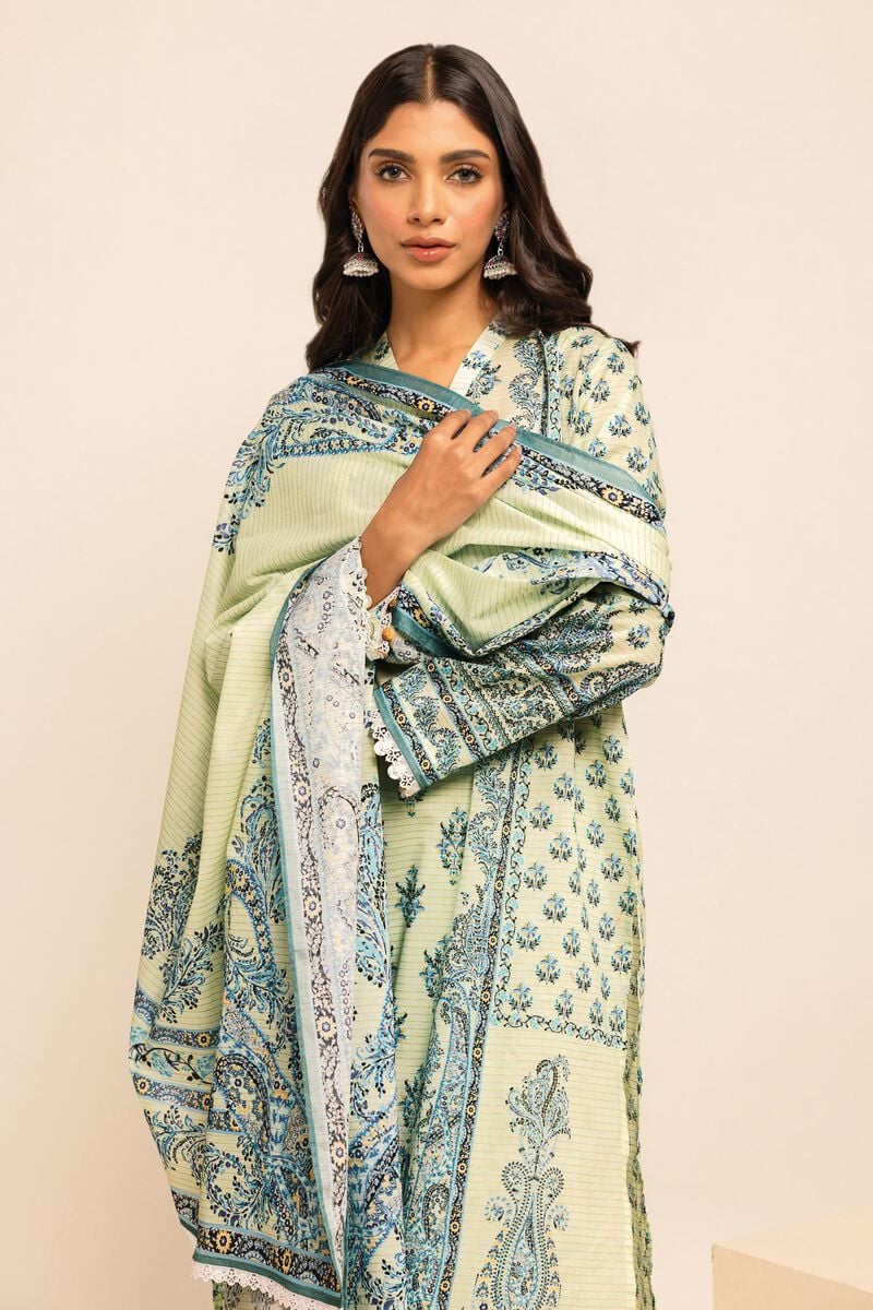Khaadi-Lawn-suit-in-light-green