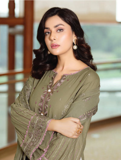 resham-karandi-embroidery-suit-olive