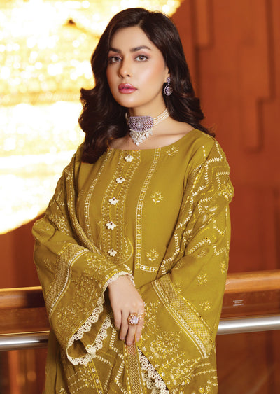 Resham-karandi-unstitched-suit-in-mustard