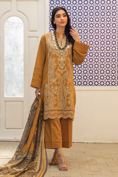 Khaadi-Lawn-suit-in-mustard
