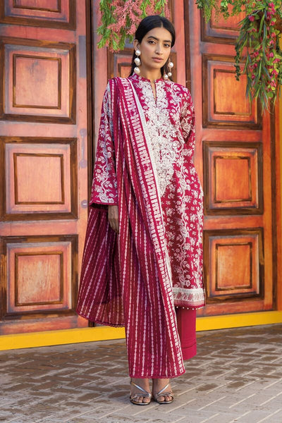 Khaadi-Lawn-suit-in-red