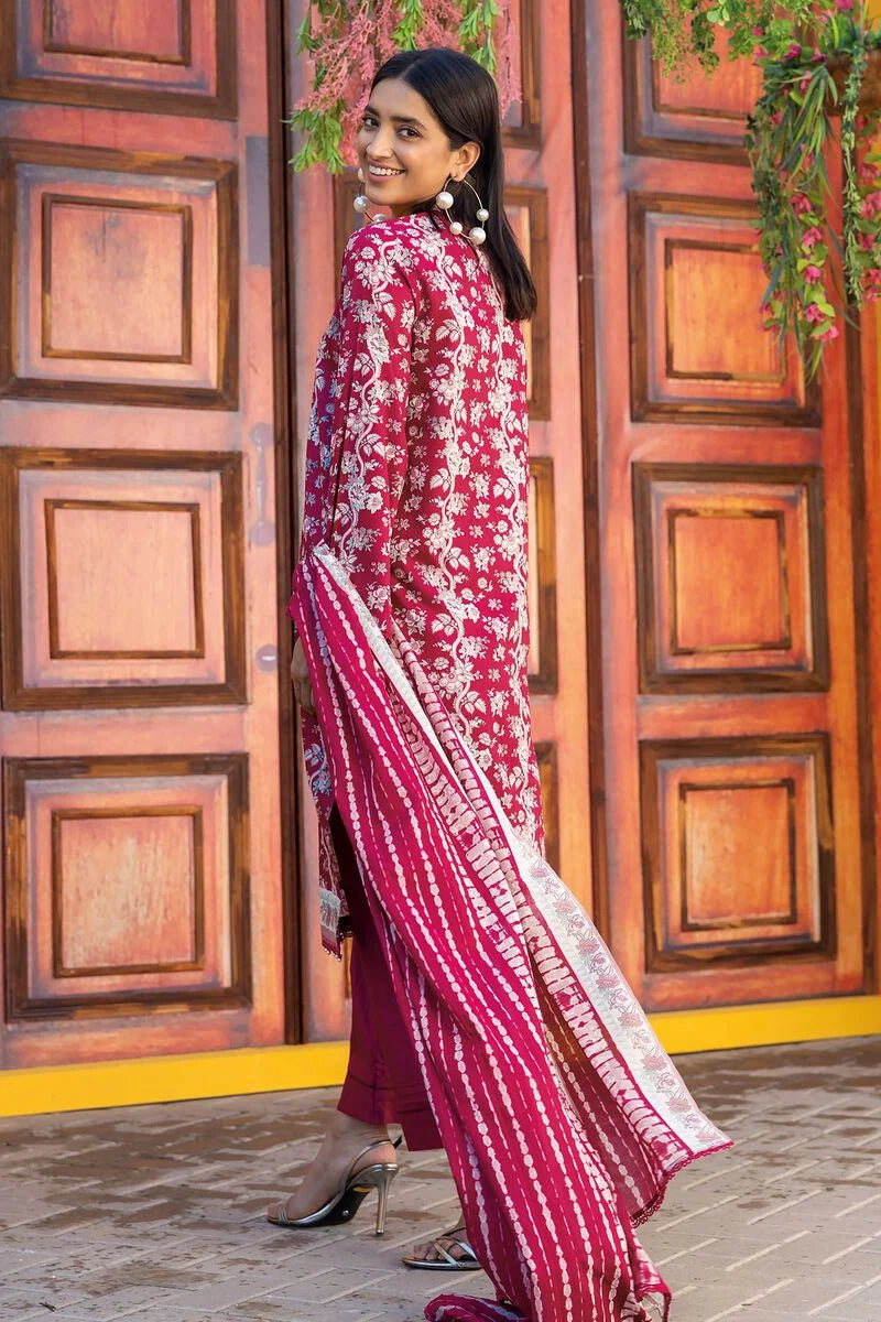 Khaadi-Lawn-suit-in-red