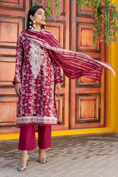 Khaadi-Lawn-suit-in-red