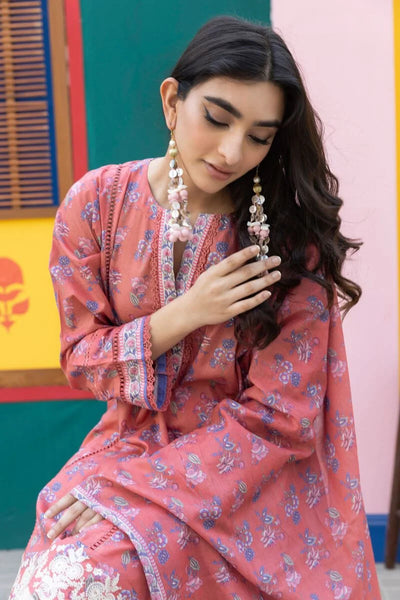 Khaadi-Lawn-suit-in-coral