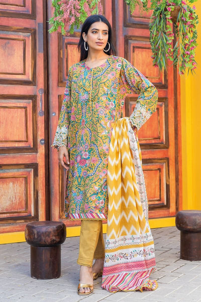 Khaadi-Lawn-suit-in-yellow