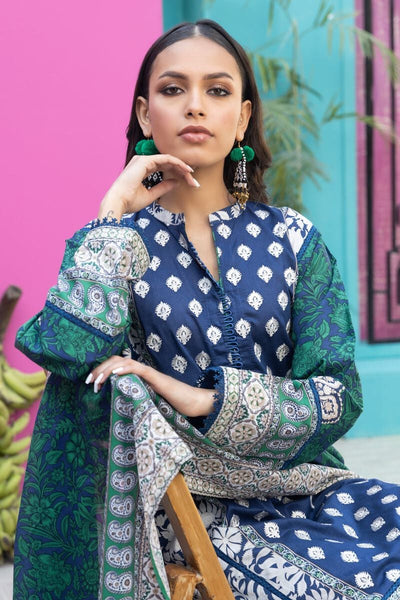 KHAADI-original-lawn-2024-collection-Navy