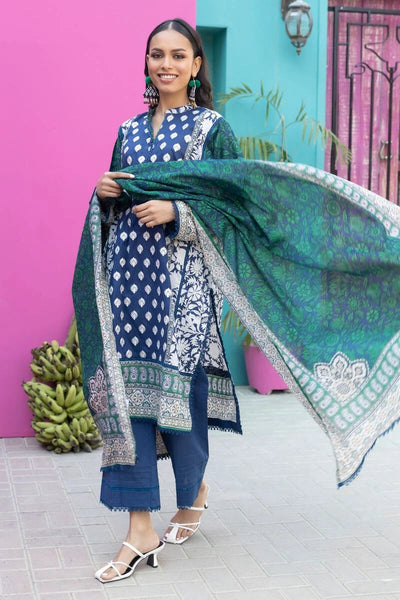 KHAADI-original-lawn-2024-collection-Navy
