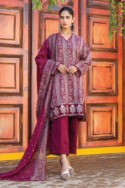 Khaadi-Lawn-suit-in-red