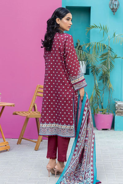 Khaadi-Lawn-suit-in-deep-pink