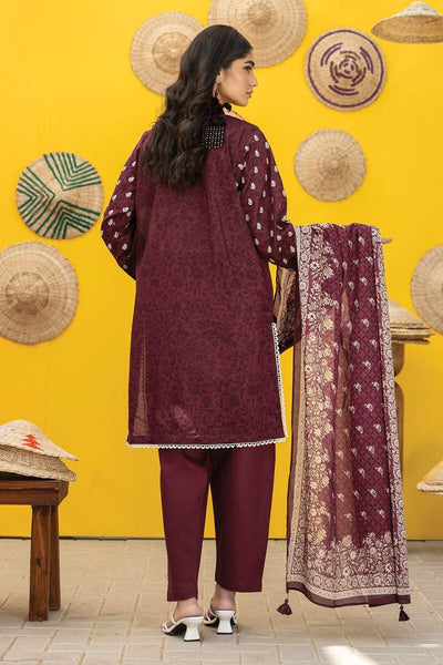 Khaadi-Lawn-suit-in-maroon