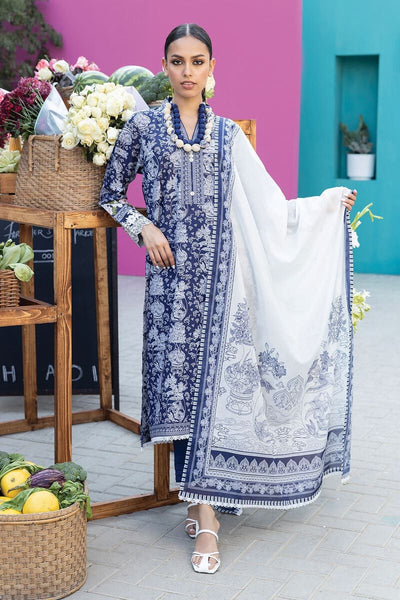 Khaadi-Lawn-suit-in-blue