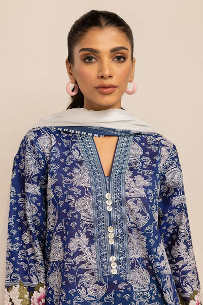 Khaadi-Lawn-suit-in-blue