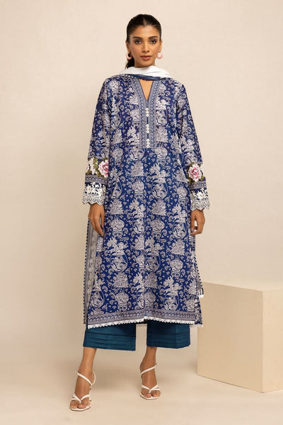 Khaadi-Lawn-suit-in-blue