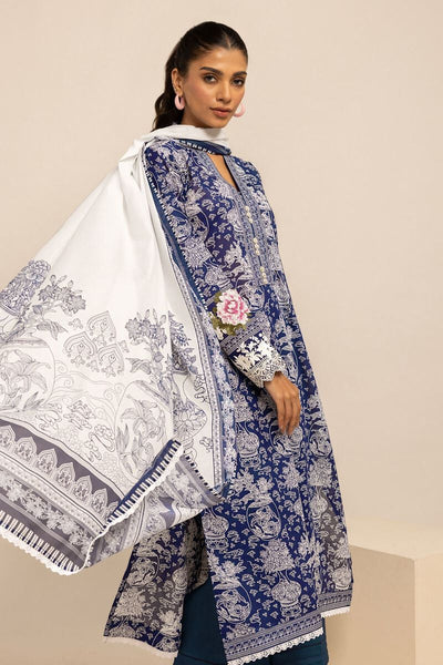 Khaadi-Lawn-suit-in-blue