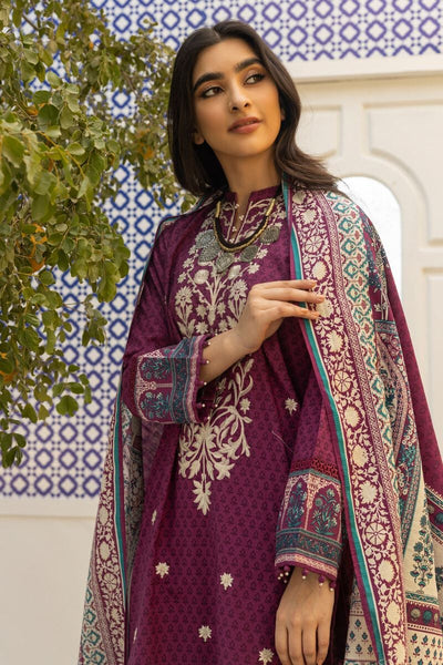 Khaadi-Lawn-suit-in-deep-pink