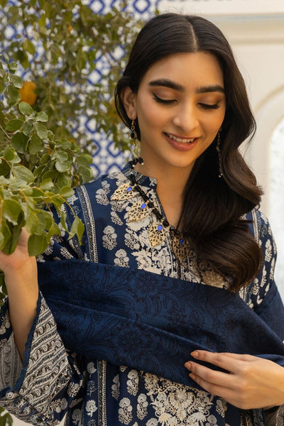 Khaadi-Lawn-suit-in-navy
