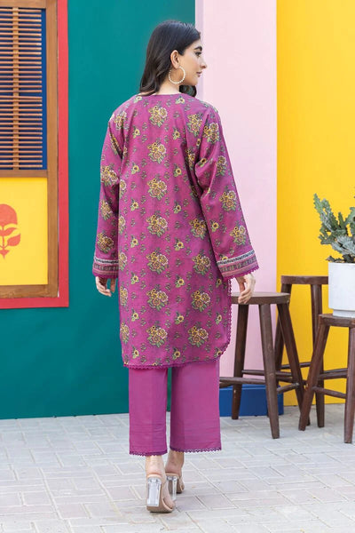 Khaadi original Lawn | Printed 2 Piece unstitched suit | Top Bottoms | Pink
