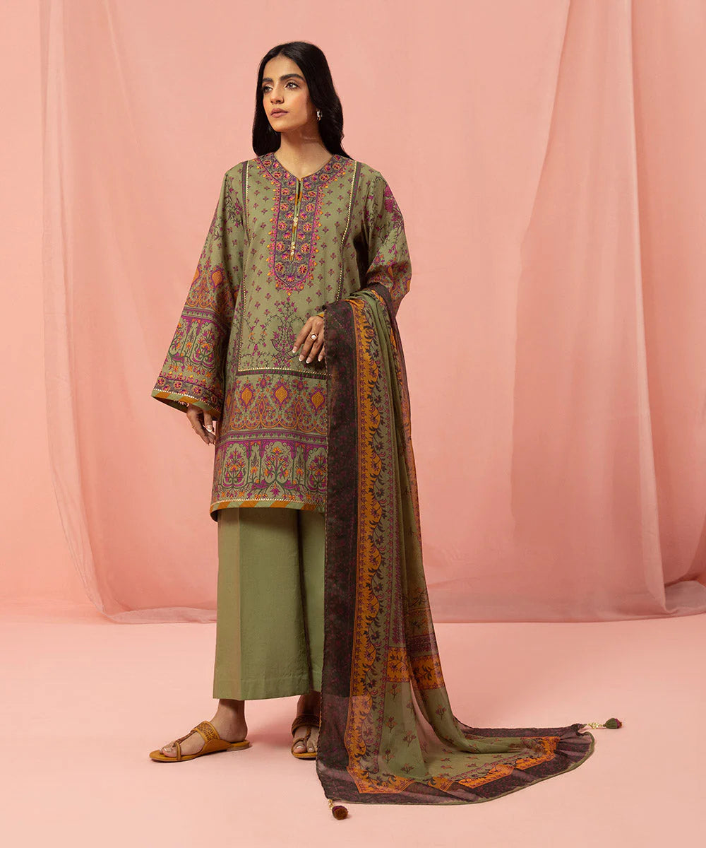 Sapphire-pistachio-green-unstitched-suit