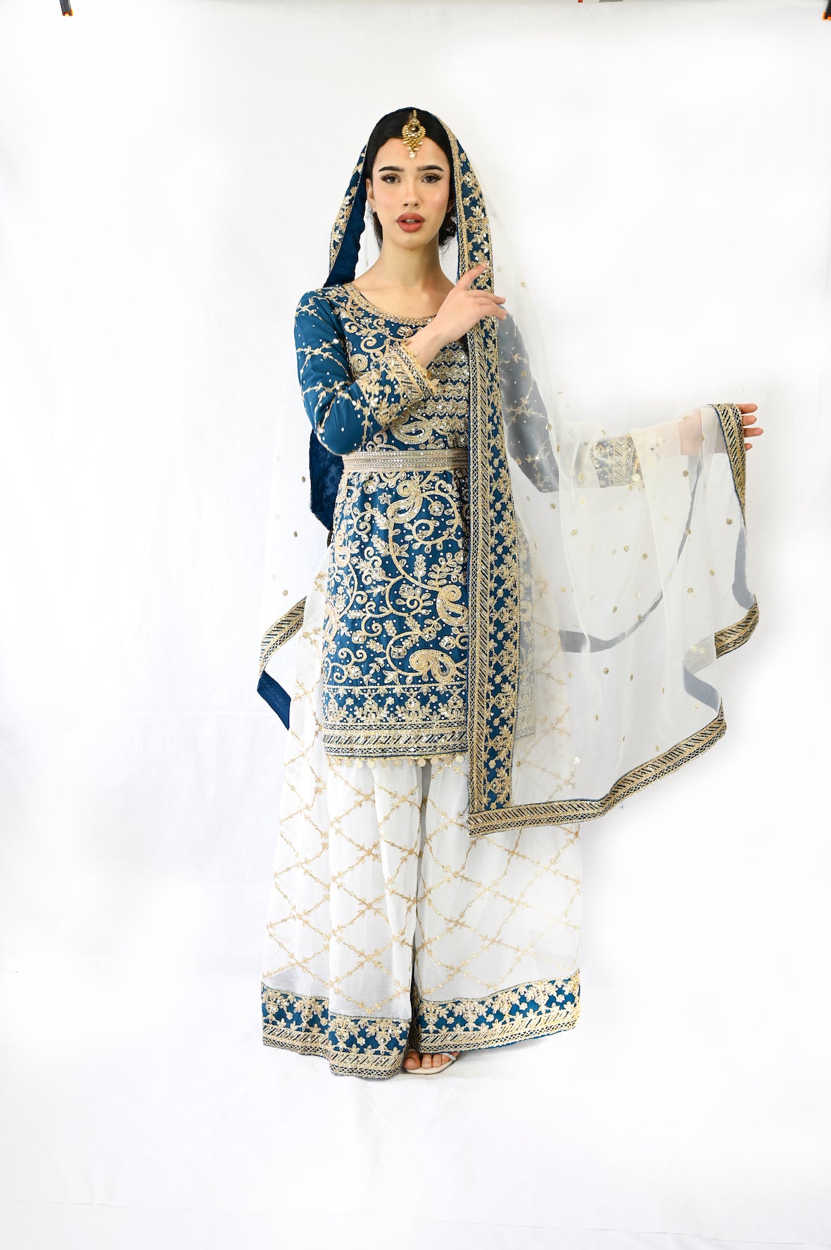 teal-blue-sharara-suit-with-gold-paisley-pattern-embroidery