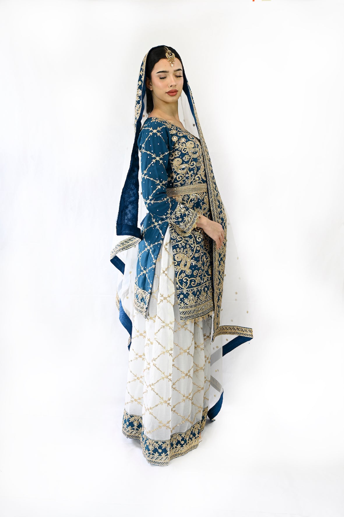 teal-blue-sharara-suit-with-gold-paisley-pattern-embroidery