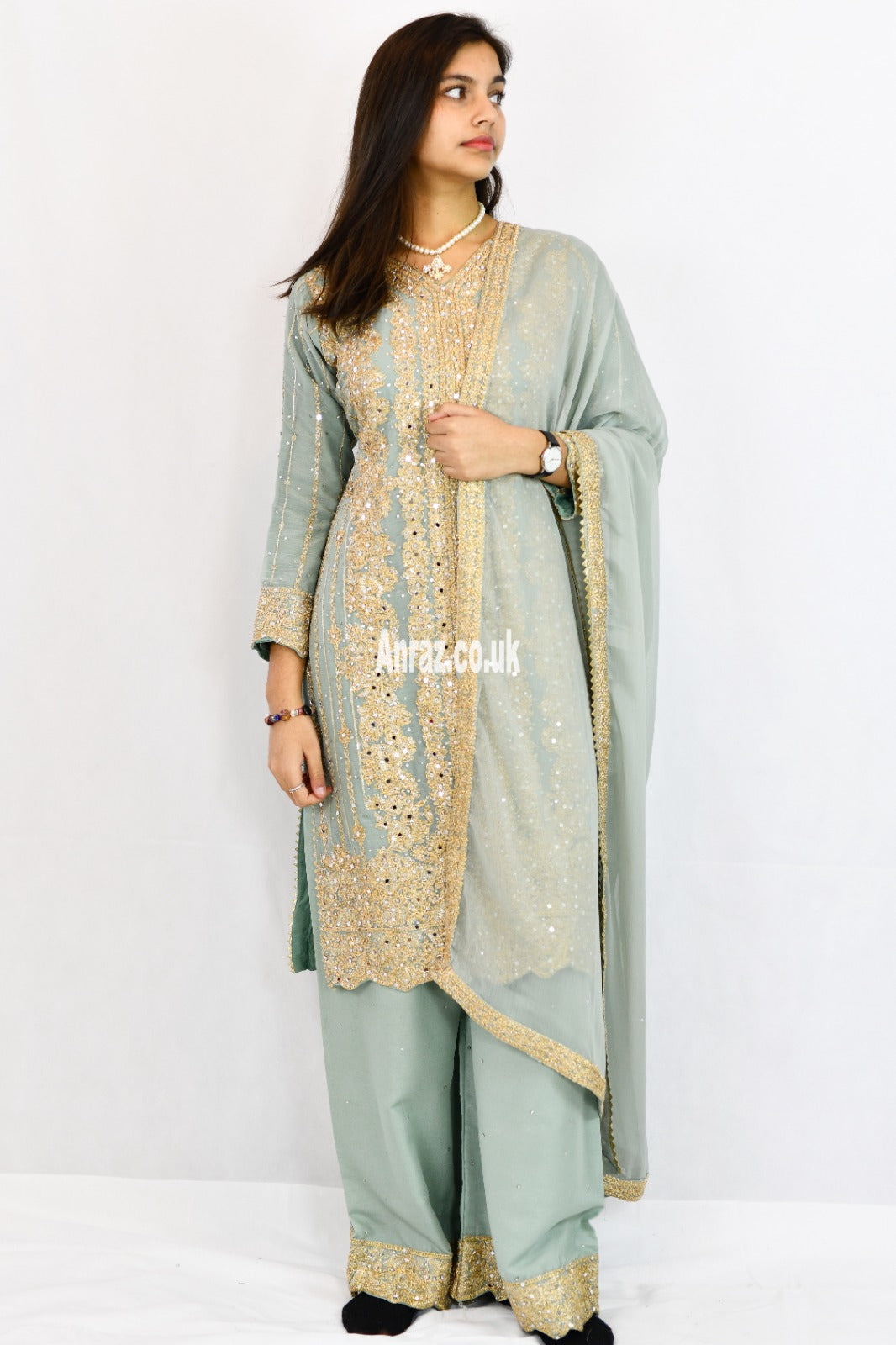 kameez-with-straight-trousers-light-green-front