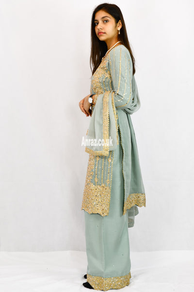 kameez-with-trousers-light-green-sideview